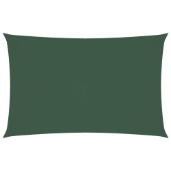 Voile de parasol tissu oxford rectangulaire 5x8 m vert foncé 
