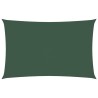 Voile de parasol tissu oxford rectangulaire 5x8 m vert foncé 