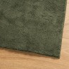 Tapis HUARTE à poils courts doux et lavable vert forêt 80x250cm 