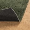 Tapis HUARTE à poils courts doux et lavable vert forêt 80x250cm 
