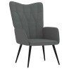 Chaise de relaxation Gris foncé Tissu 