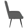 Chaise de relaxation Gris foncé Tissu 