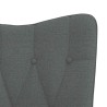 Chaise de relaxation Gris foncé Tissu 
