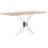 Pied de table à manger en forme d'araignée, blanc, 85 x 85 x (72-73) cm, acier 
