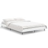 Cadre de lit sans matelas blanc 120x190 cm bois d'ingénierie 