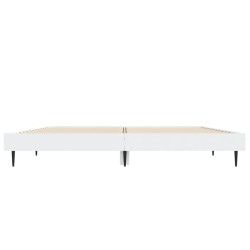 Cadre de lit sans matelas blanc 120x190 cm bois d'ingénierie 