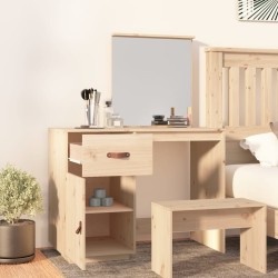 Coiffeuse 95x50x134 cm Bois de pin massif 