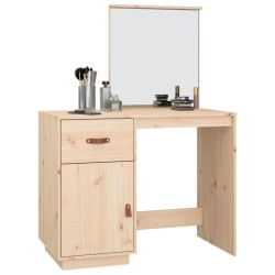 Coiffeuse 95x50x134 cm Bois de pin massif 