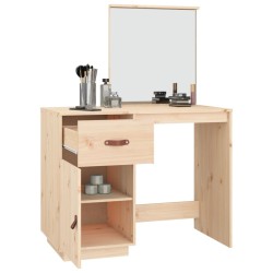 Coiffeuse 95x50x134 cm Bois de pin massif 
