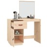 Coiffeuse 95x50x134 cm Bois de pin massif 