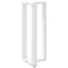 Pieds de table de bar en T, 2 pièces, blanc, 40 x 35 x (100-101) cm, acier 