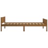 Cadre de lit sans matelas pin massif marron miel 100x200 cm 