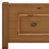 Cadre de lit sans matelas pin massif marron miel 100x200 cm 