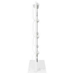 Miroir de maquillage avec lumières LED Blanc 70x50x18 cm 