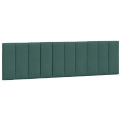 Coussin de tête de lit vert foncé 180 cm velours 
