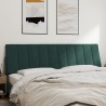 Coussin de tête de lit vert foncé 180 cm velours 