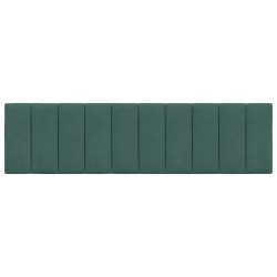Coussin de tête de lit vert foncé 180 cm velours 