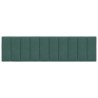 Coussin de tête de lit vert foncé 180 cm velours 