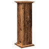 Piédestal avec rangement vieux bois bois d'ingénierie 