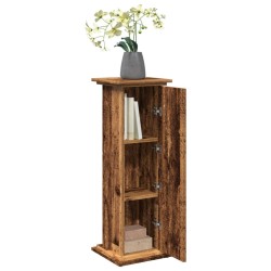 Piédestal avec rangement vieux bois bois d'ingénierie 