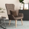 Chaise de relaxation Taupe Tissu 