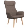 Chaise de relaxation Taupe Tissu 