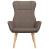 Chaise de relaxation Taupe Tissu 