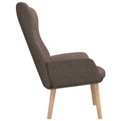 Chaise de relaxation Taupe Tissu 