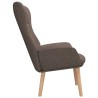 Chaise de relaxation Taupe Tissu 