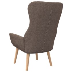 Chaise de relaxation Taupe Tissu 