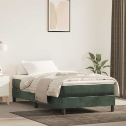 Matelas de lit à ressorts ensachés 80x220x20 cm velours 