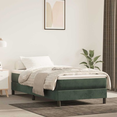 Matelas de lit à ressorts ensachés 80x220x20 cm velours 