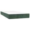 Matelas de lit à ressorts ensachés 80x220x20 cm velours 