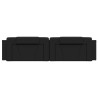 Coussin de tête de lit noir 200 cm similicuir 