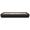 Cadre de lit sans matelas noir 135x190 cm 