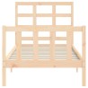 Cadre de lit sans matelas 100x200 cm bois massif de pin 