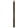 Pieds de table console en U, 2 pièces, acier naturel, 38 x (72-73) cm 