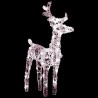 Rennes de Noël 2 pcs 80 LED Blanc chaud Acrylique 