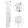 Robinet de douche de jardin 110 cm Acier inoxydable 