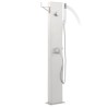 Robinet de douche de jardin 110 cm Acier inoxydable 