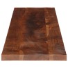 Dessus de table 180x20x2,5cm rectangulaire bois massif récupéré 