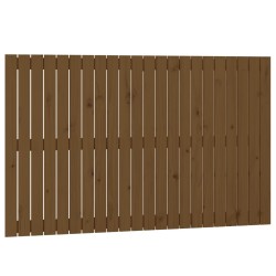 Tête de lit murale Marron miel 140x3x90 cm Bois massif de pin 