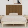 Tête de lit murale Marron miel 140x3x90 cm Bois massif de pin 