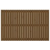 Tête de lit murale Marron miel 140x3x90 cm Bois massif de pin 