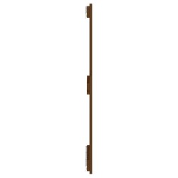 Tête de lit murale Marron miel 140x3x90 cm Bois massif de pin 