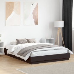 Cadre de lit sans matelas noir 120x200 cm 