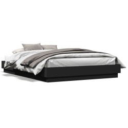 Cadre de lit sans matelas noir 120x200 cm 