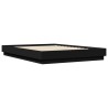 Cadre de lit sans matelas noir 120x200 cm 