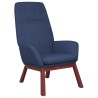 Chaise de relaxation Bleu Tissu 