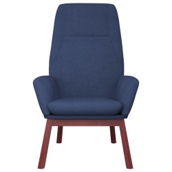 Chaise de relaxation Bleu Tissu 